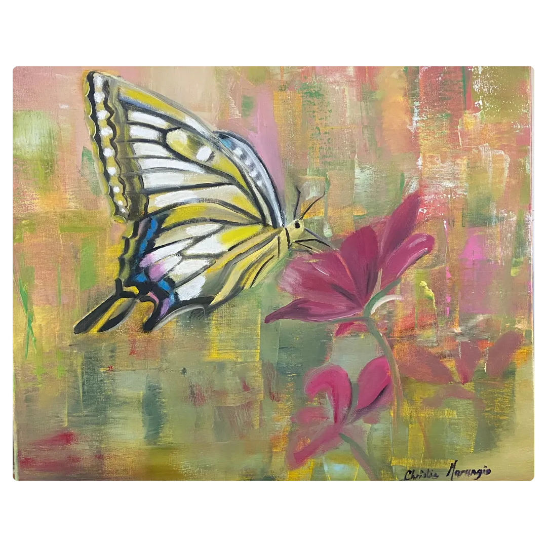 Tableau reproduction papillon