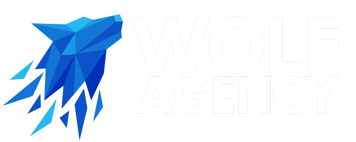 logo for wolf agency