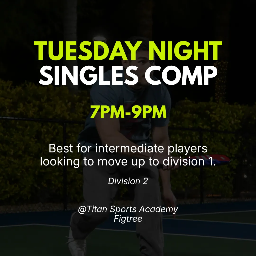 graphic showing illawarra pickleball competition times