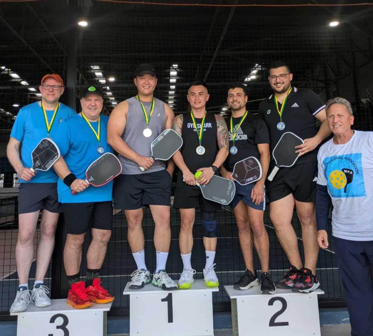 winners of a pickleball tournament on the south coast