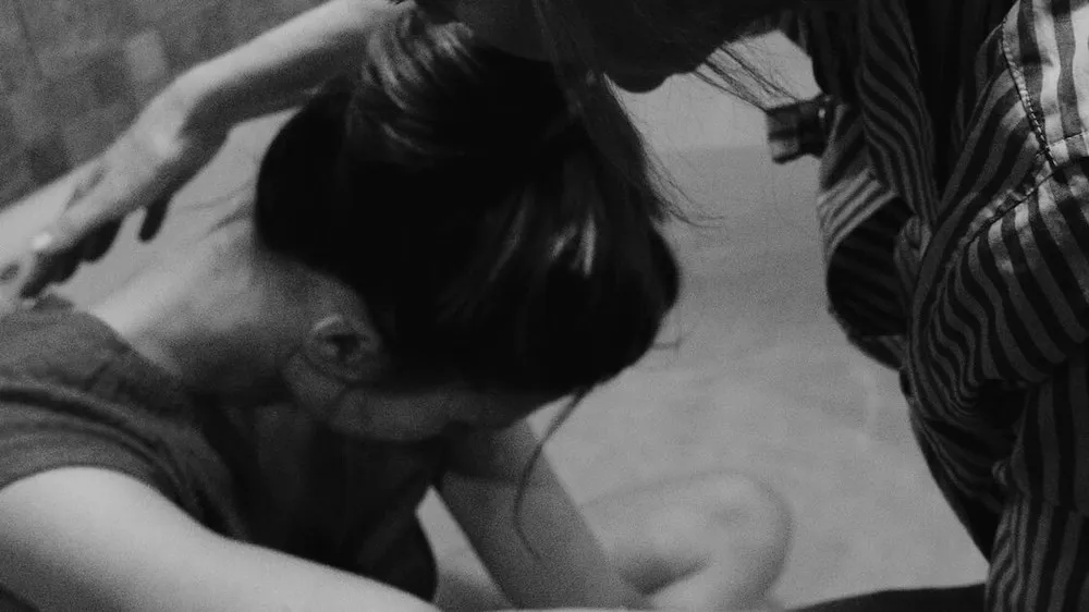 A doula supporting a woman in labour