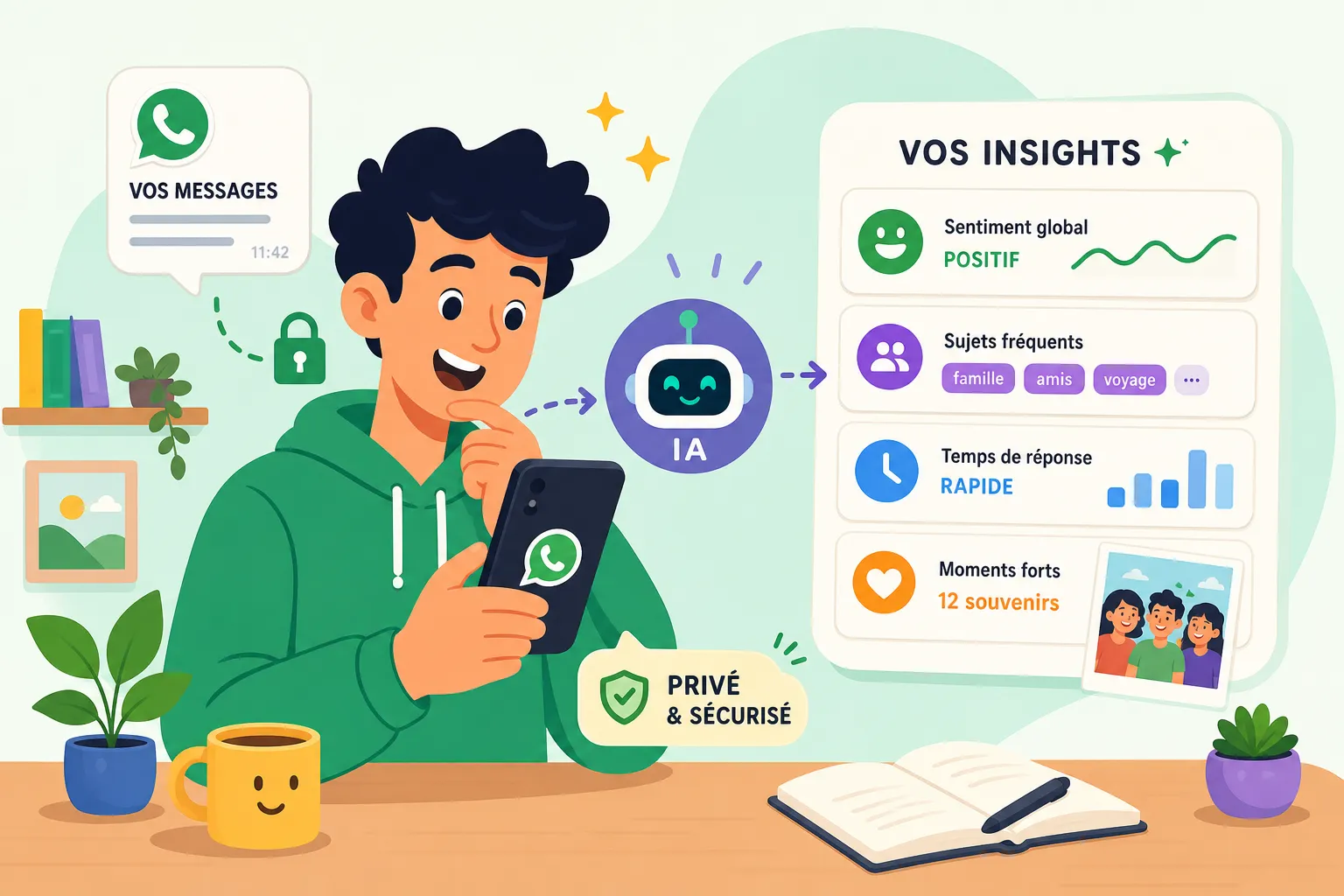 Analyser ses messages WhatsApp avec l'IA : mode d'emploi