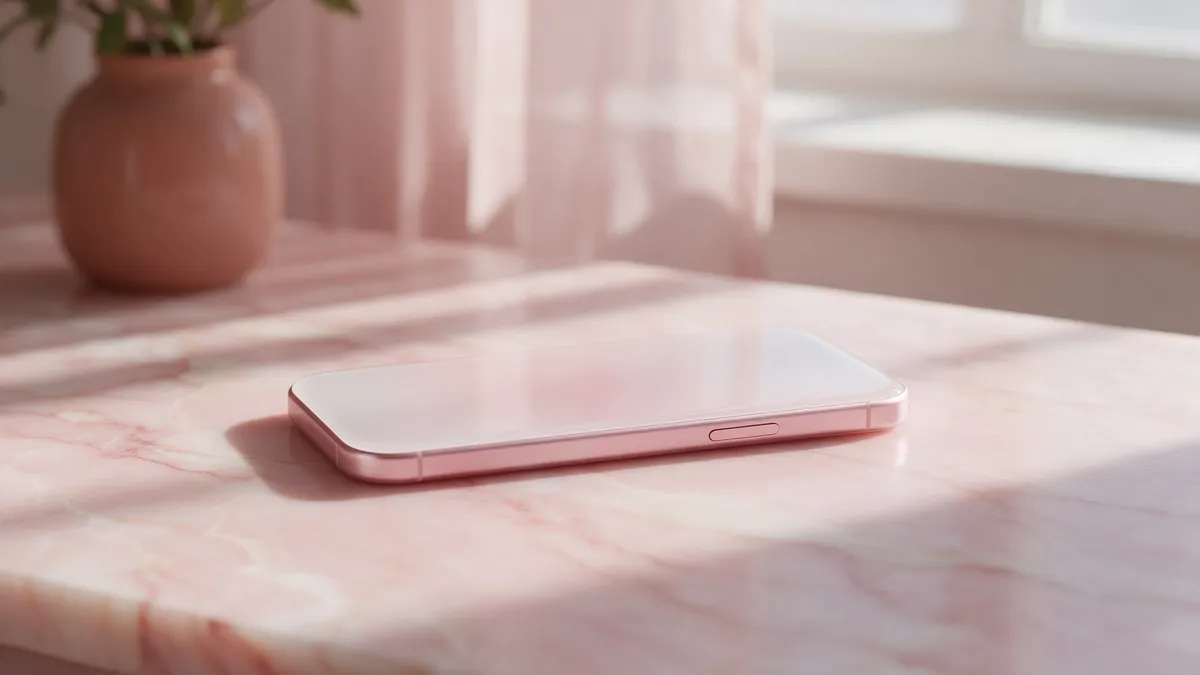 Téléphone silencieux posé sur marbre rose poudré — ce que ressent un évitant pendant le silence