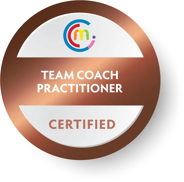 Badge for  the Clutterbuck Coaching & Mentoring International (CCMI) team coaching practitioner, delivered by Turner International..