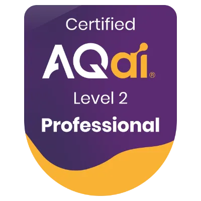 Badge for AQai Professional level 2 practitioner