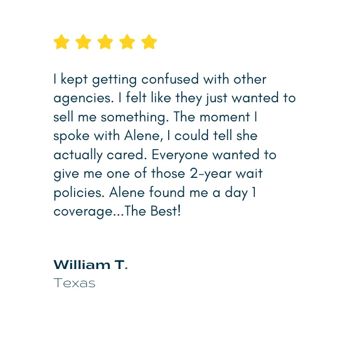 testimonial quote from William T