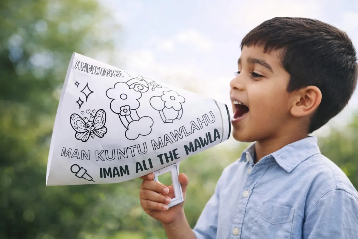 Eid al-Ghadeer Megaphone Craft – Announce the Wilayah