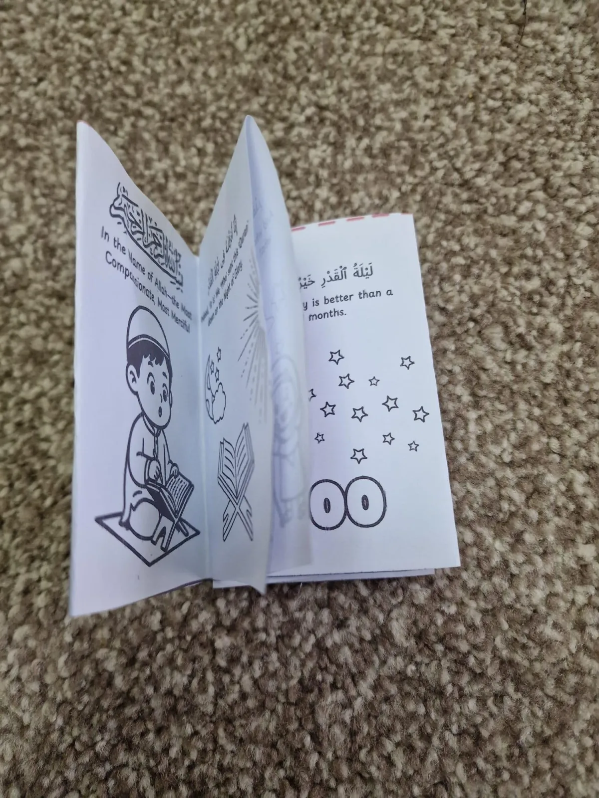 Surah Al-Qadr Colouring & Reflection Booklet for Kids