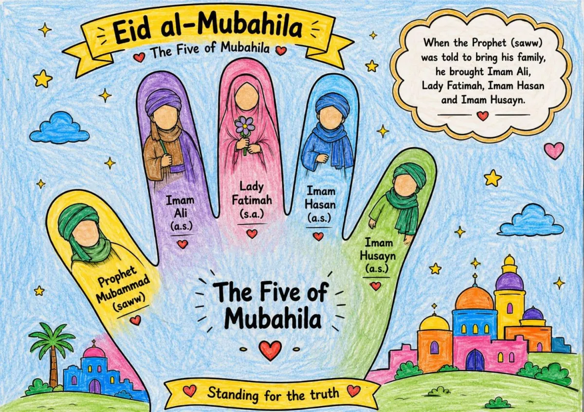 Eid al Mubahila Colouring Sheet