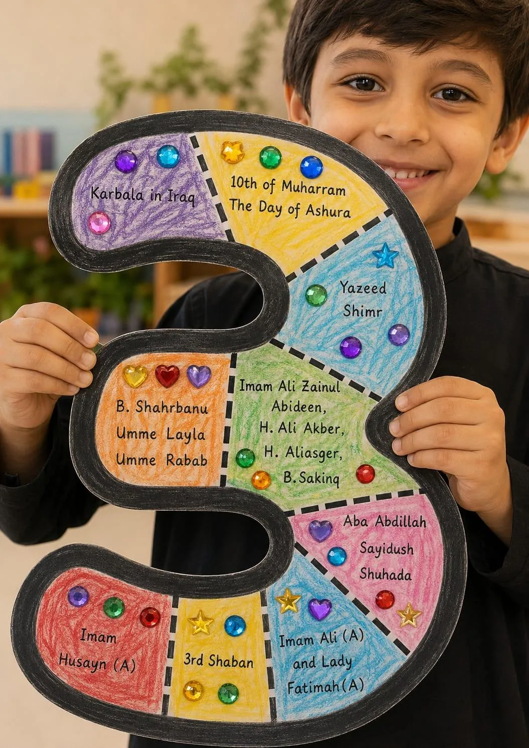 Imam Husayn (as) Number 3 Biography Craft” – Learn Through Play 