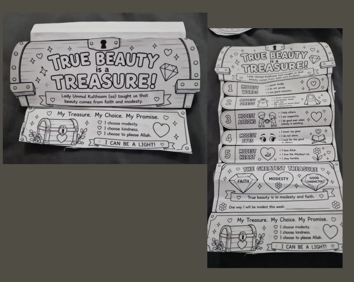 True beauty is a treasure Lady Umm Kulthum Modesty Craft