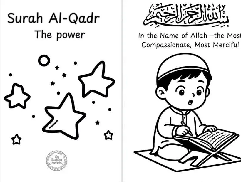 Surah Qadr Mini Booklet Craft