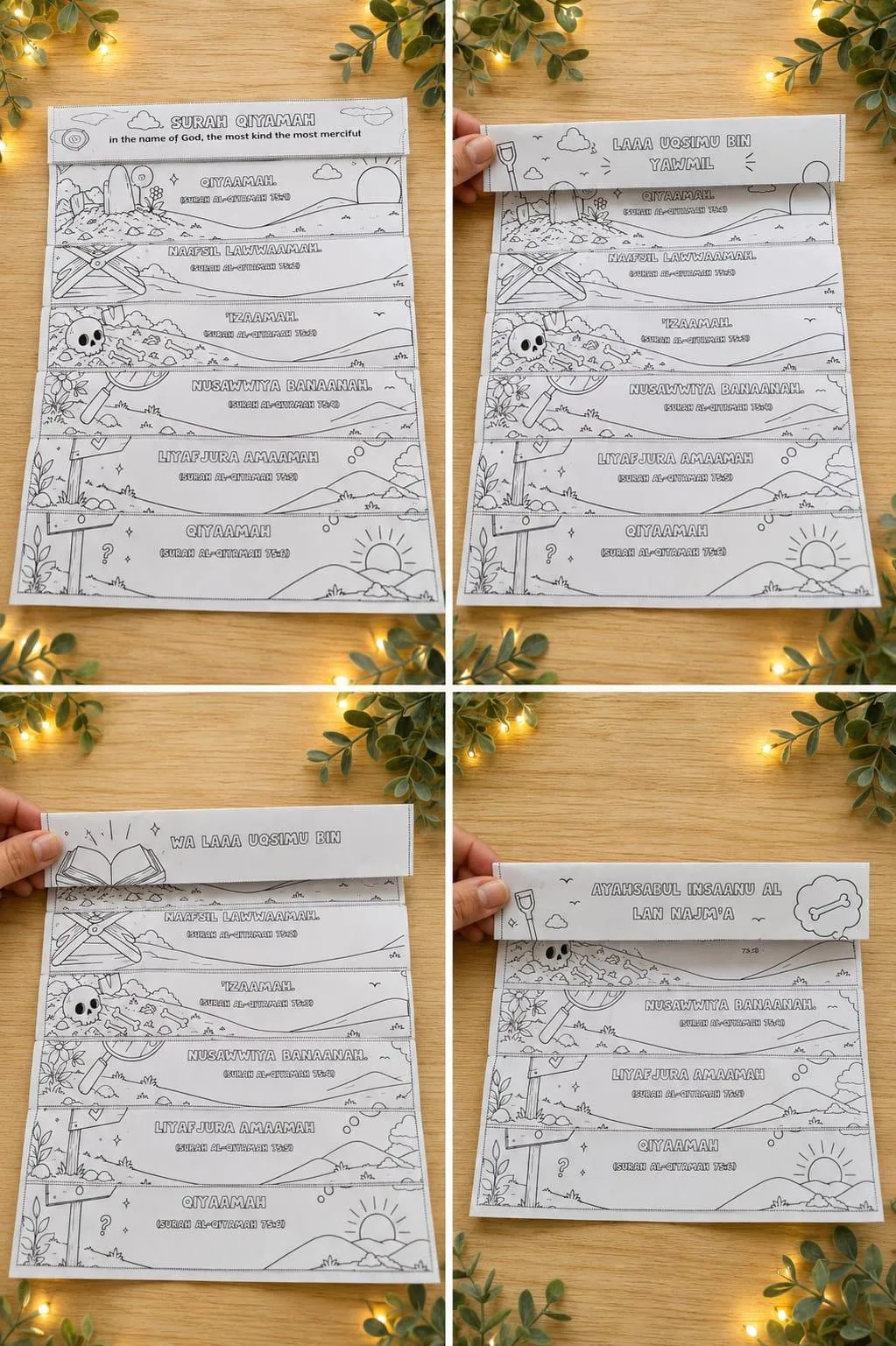 Surah Qiyamah Reverse Fold Memorisation Craft