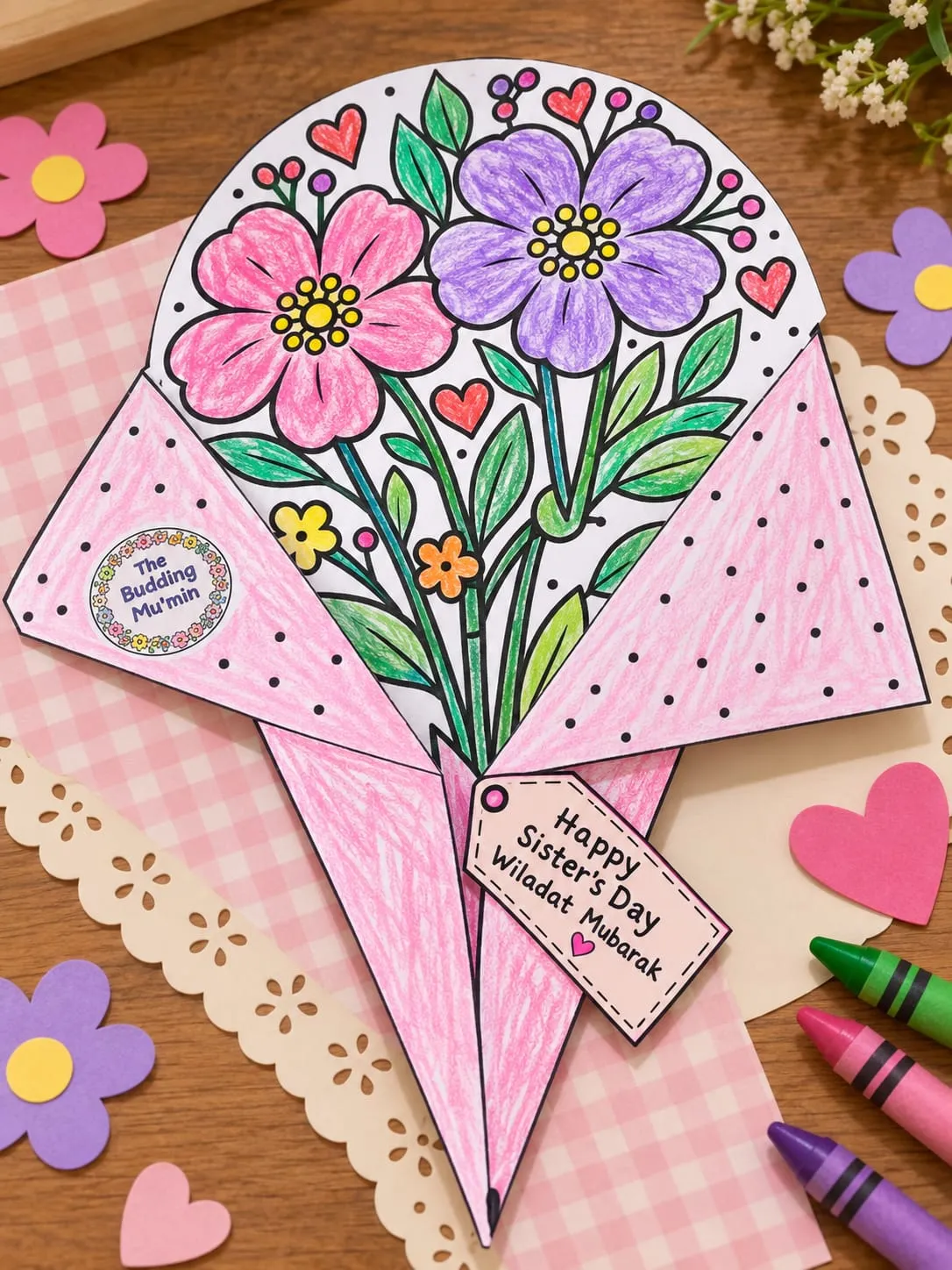 Lady Zainab Sister’s Day Bouquet Craft