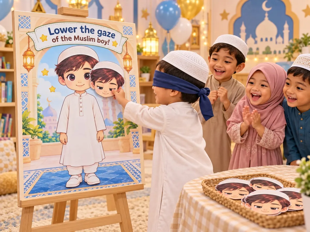 Lower the gaze of the muslim boy!