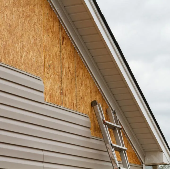 House with a metal siding