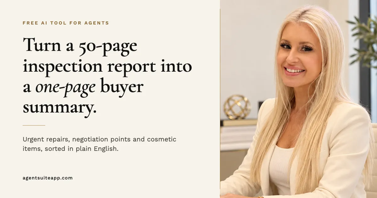The Free AI Tool That Explains Inspection Reports to Your Buyers
