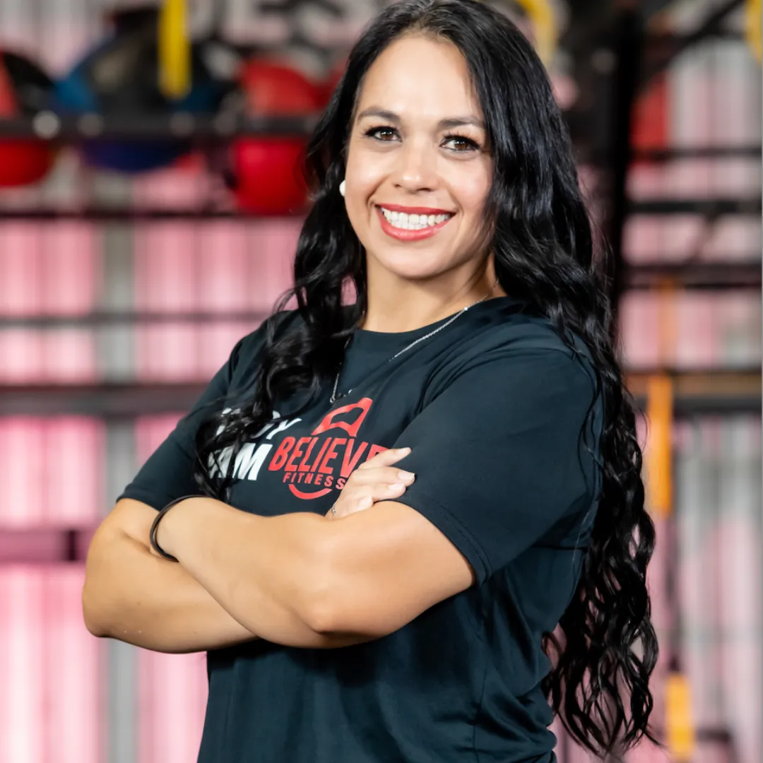 Alejandrina Ortiz en el gimnasio Believe Fitness en Houston