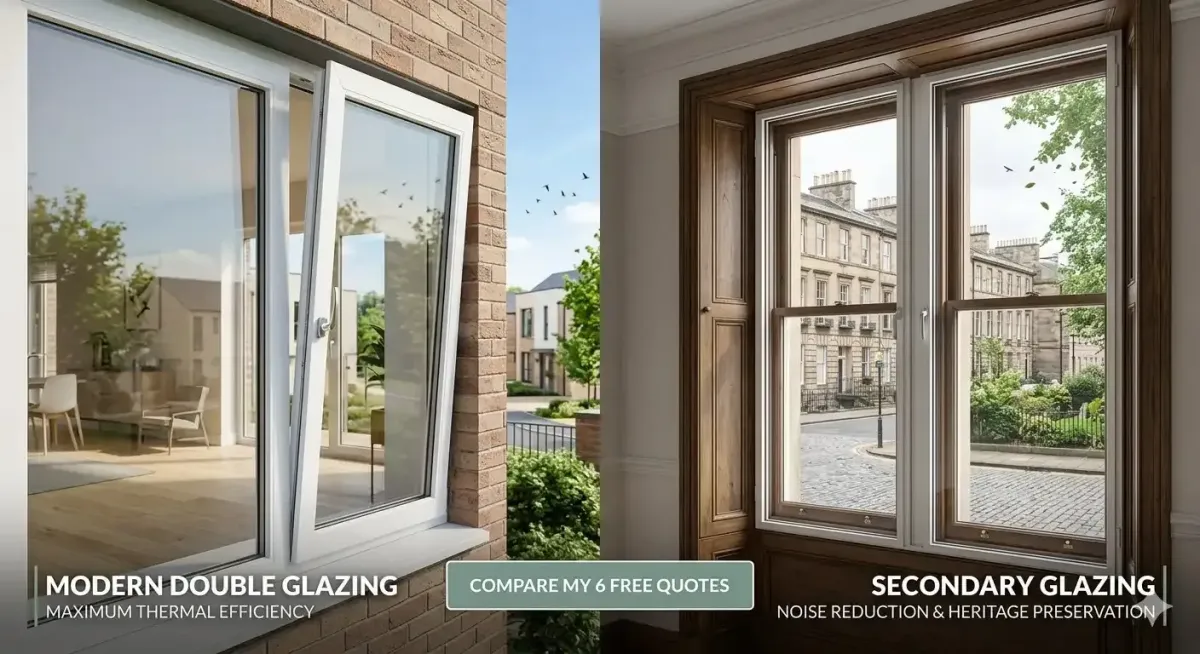Comparison of energy-efficient A-rated uPVC windows vs old timber frames – Double Glazing Advice Centre vetting