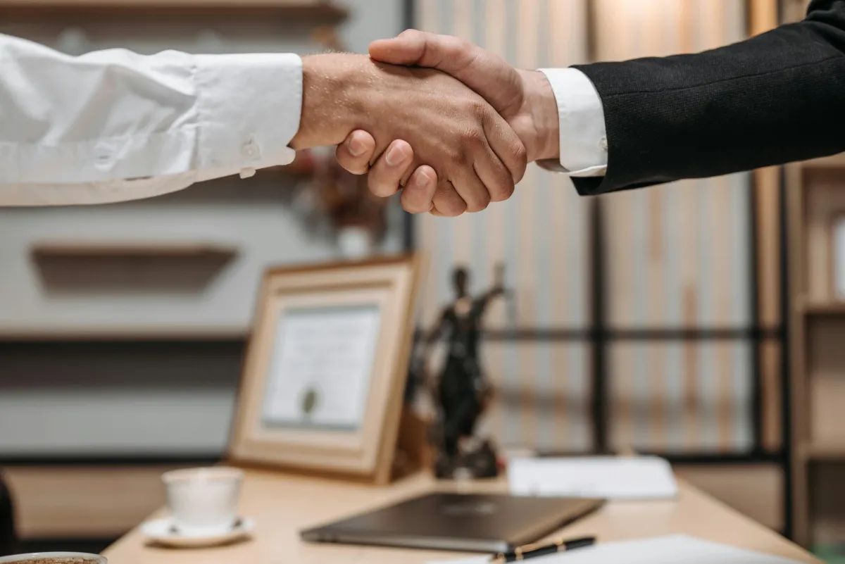 meeting with potential client 