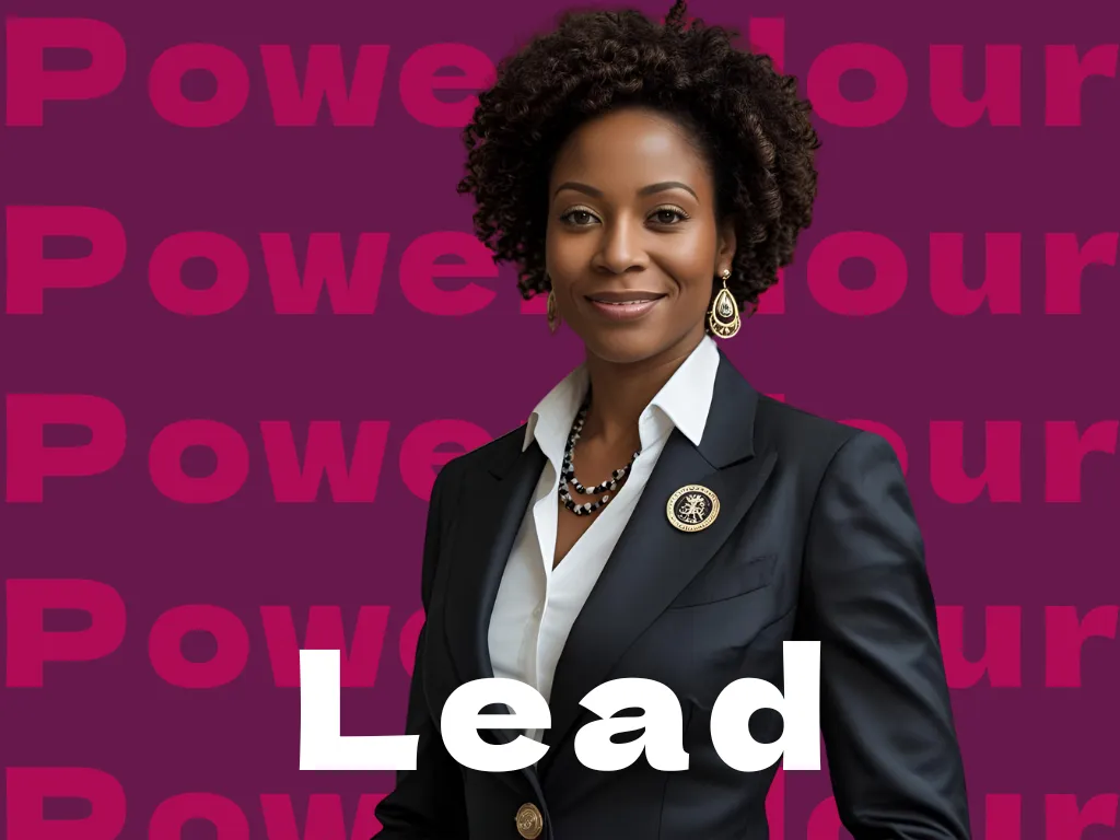 Confident woman stepping into her leadership after Power Hour Plus coaching with Tanya Spencer