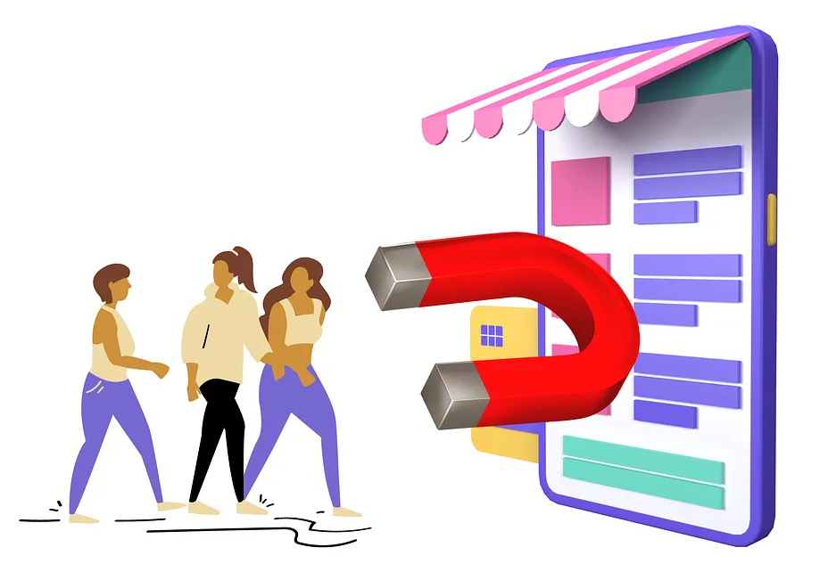 Simplify Your Tech store with a large magnet attracting clients