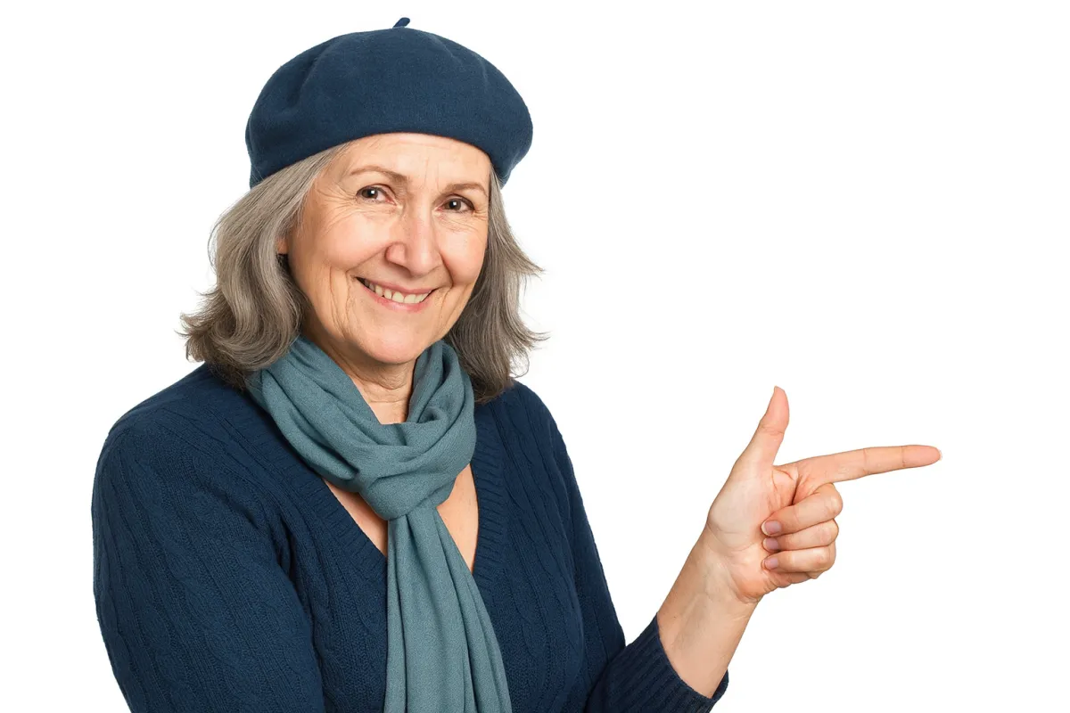 Simplify Your Tech woman pointing