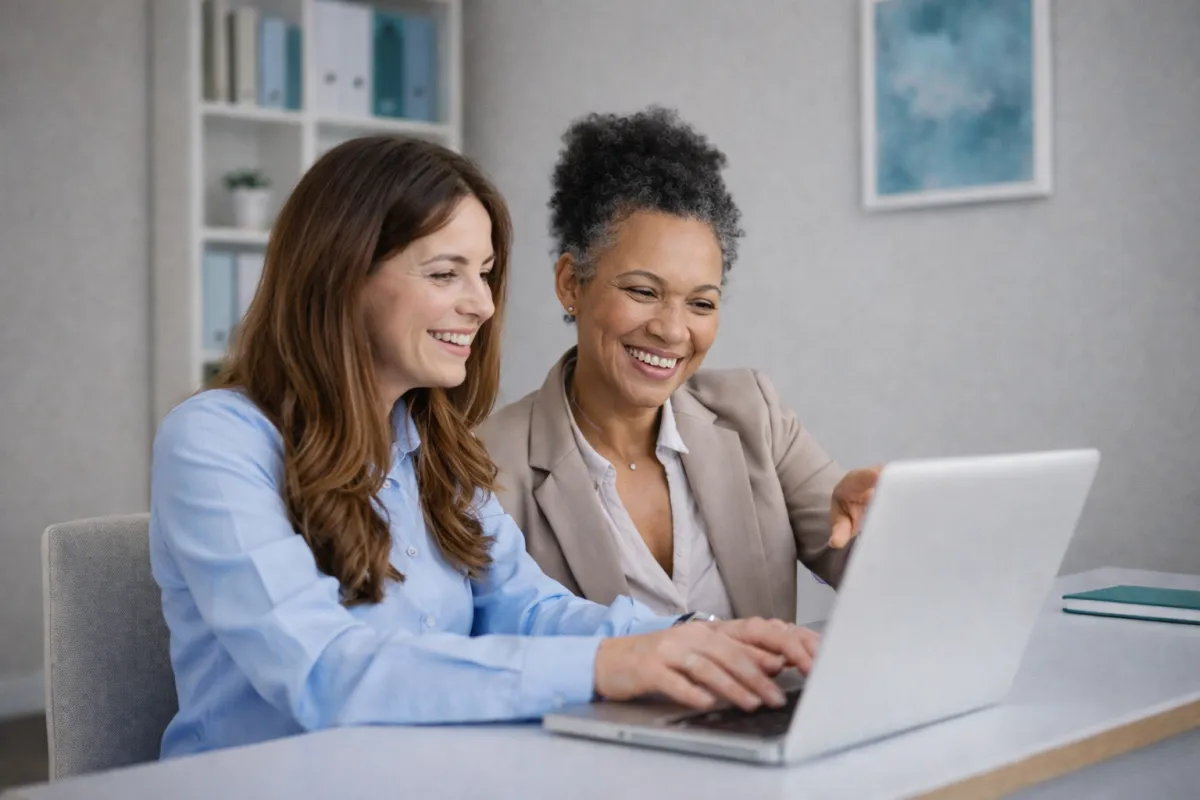 Simplify Your Tech Kat Milner with laptop