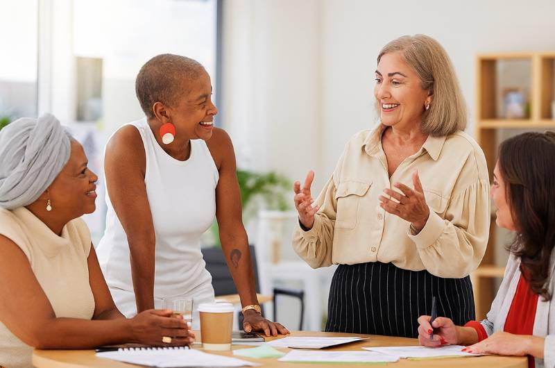 Simplify Your Tech - happy women collaborating