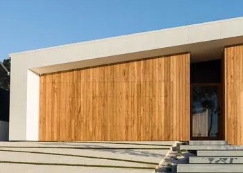 Natural Timber Garage Door