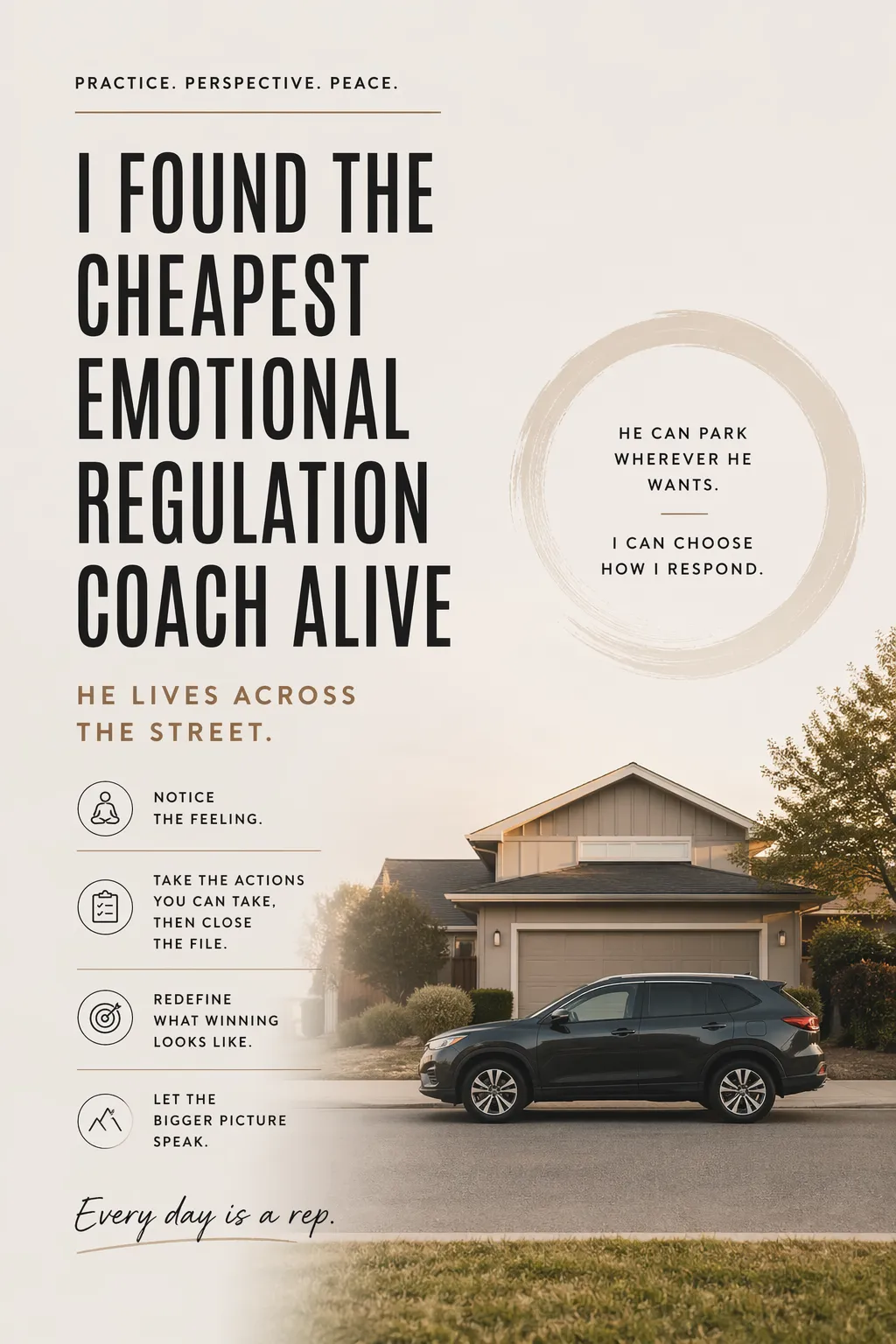 I Found the Cheapest Emotional Regulation Coach Alive - He Lives Across the Street