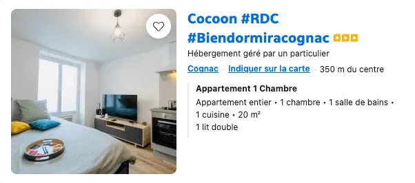 annonce cocoon booking