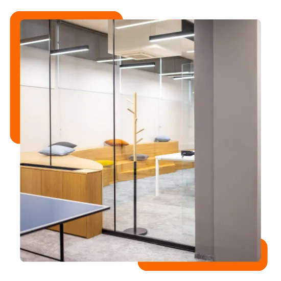 Team installing modular wall systems in Chicago, IL