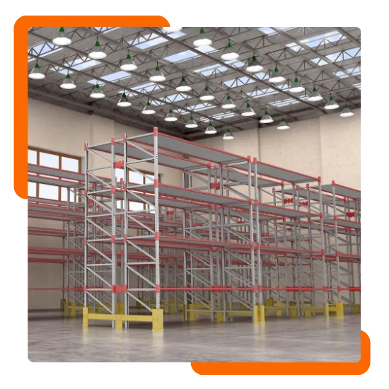 Commercial rack layout designed for daily storage needs in Chicago, IL