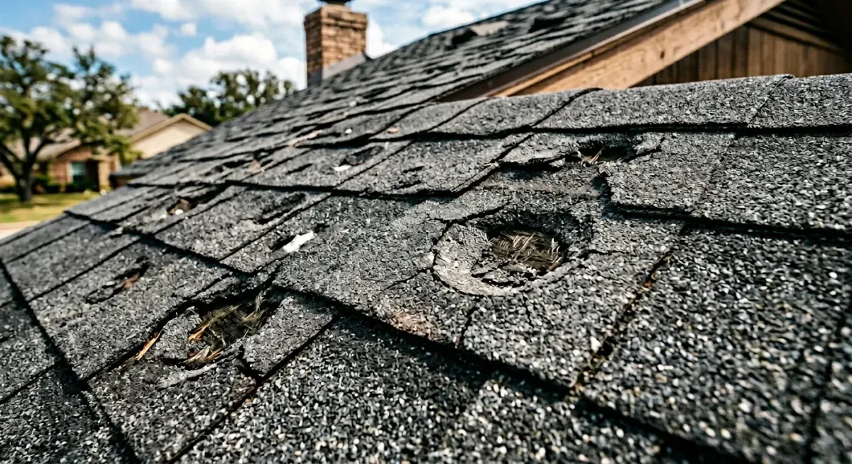 Hail Damaged Roof in Kerrville