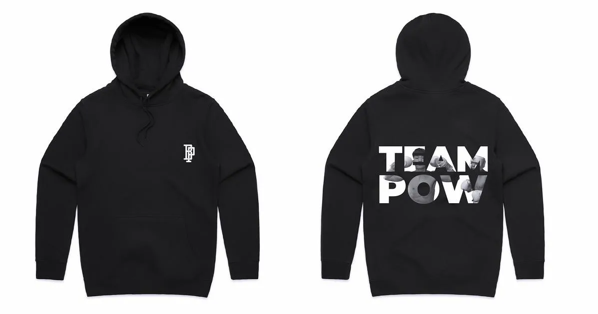 Team Pow Hoodie Black