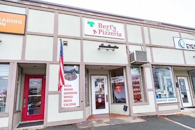 Bert's Pizzeria kitchen and dining atmosphere — locally owned West Hartford CT restaurant on Park Road