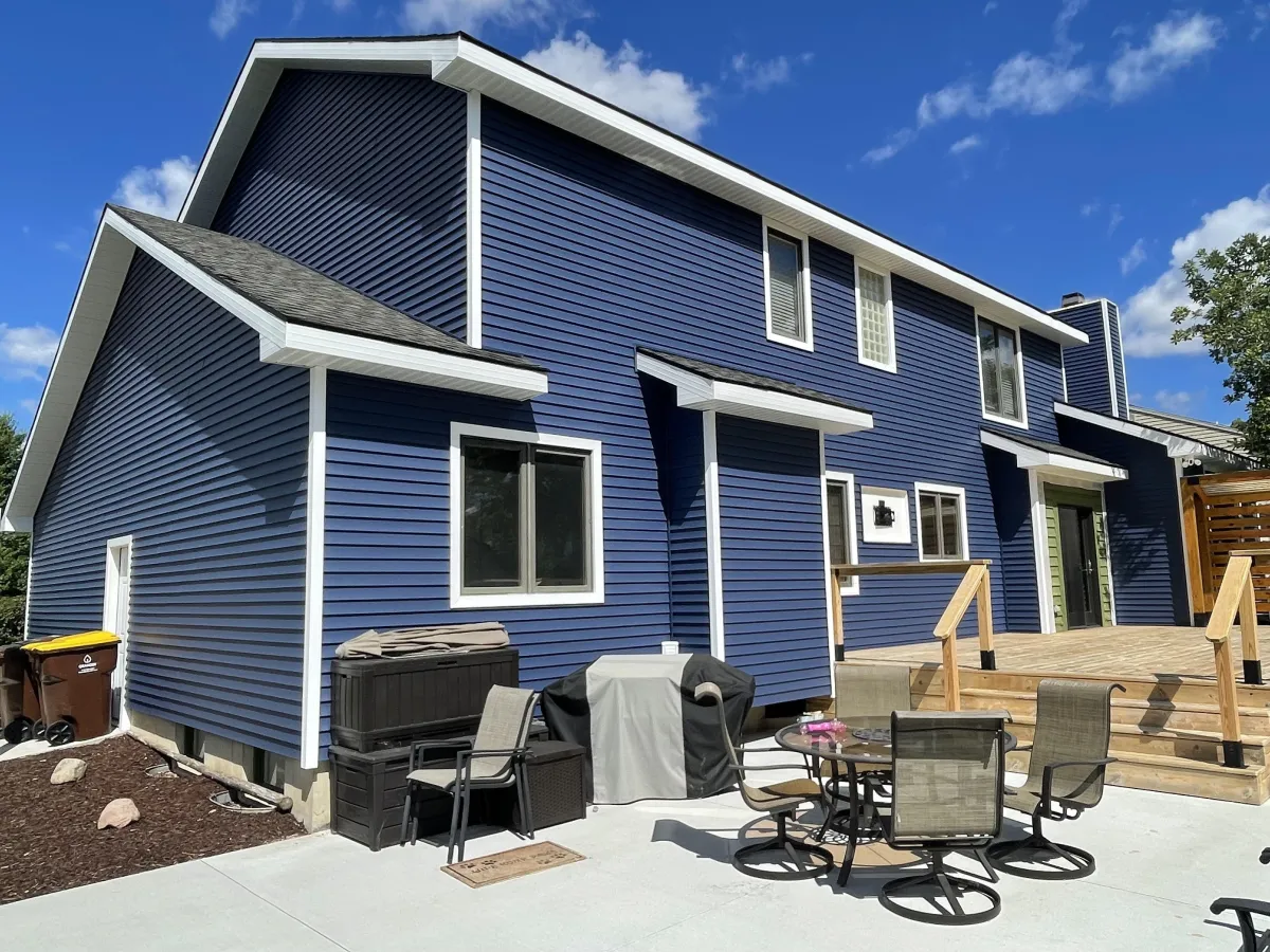 New siding on a home