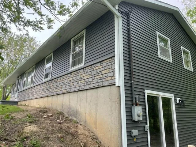 New siding on a home