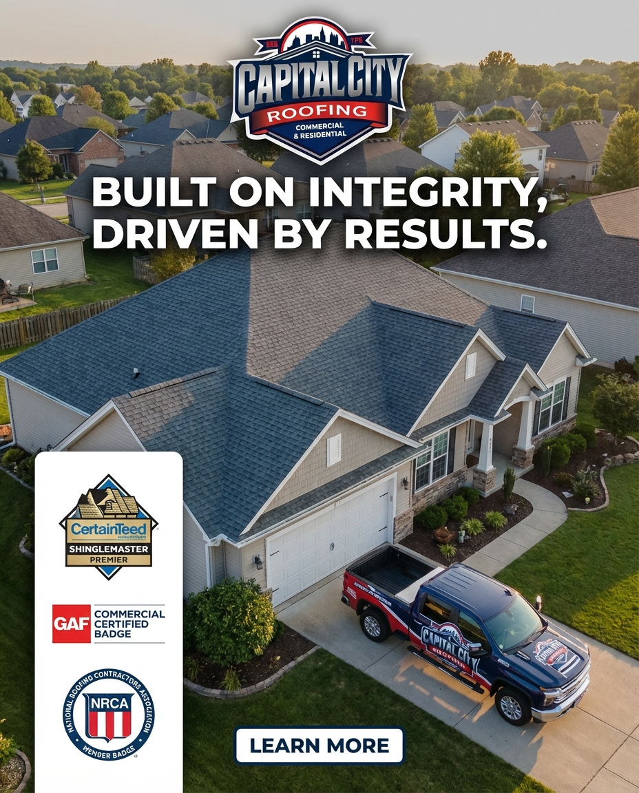 Capital City Roofing crew installing a new roof on a home in Greater Atlanta