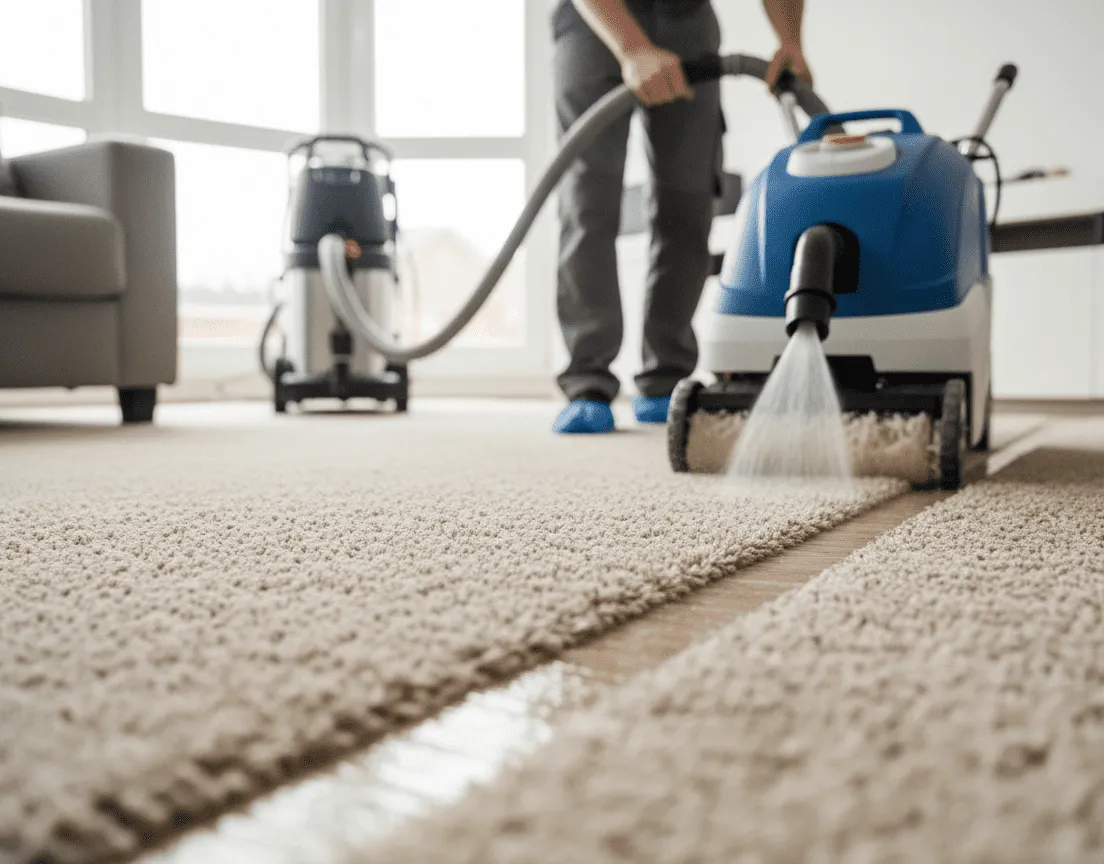 Professional carpet cleaning service in Denver and Aurora removing stains and deep cleaning residential carpets