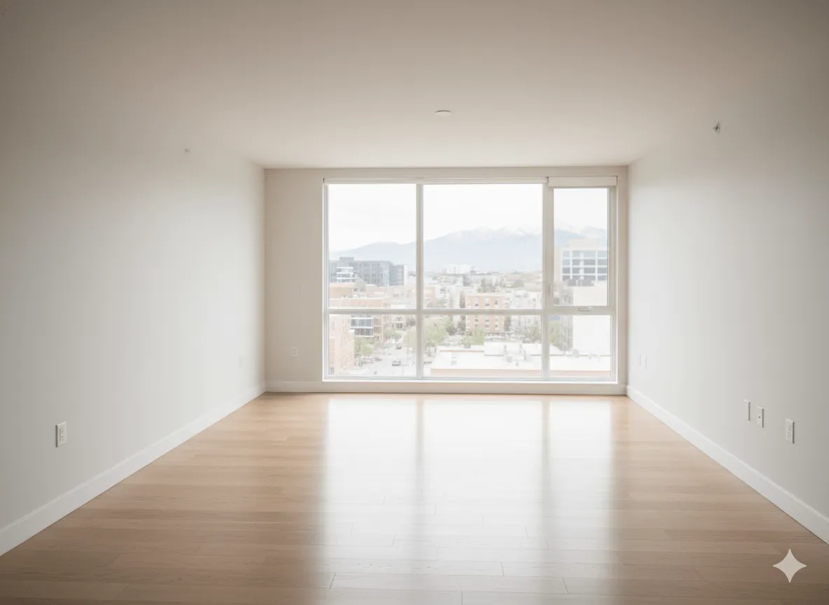 Move-out cleaning service in Castle Rock Colorado showing spotless empty home ready for inspection