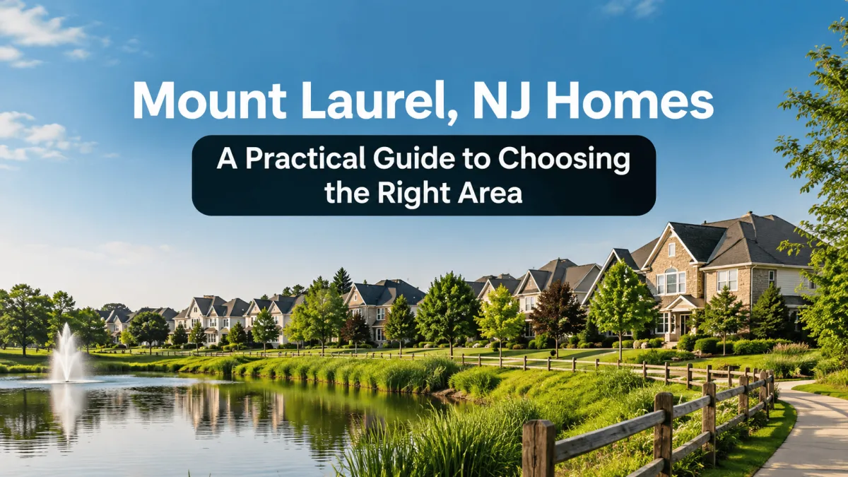Mount Laurel NJ homes and residential neighborhood