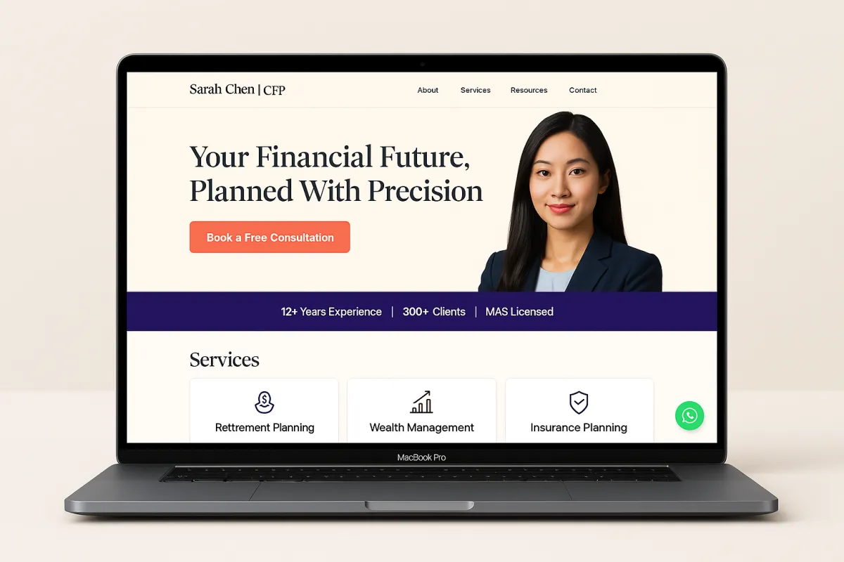 Financial Advisor Website