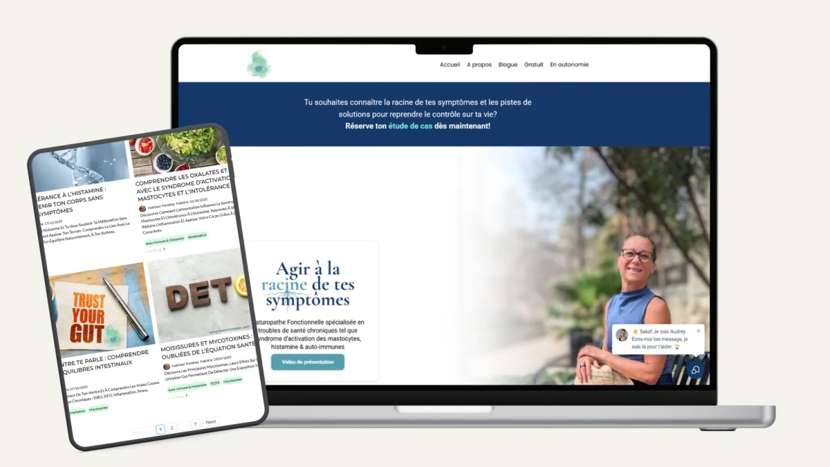 Site web GHL - Blogue seo - Bulle flotante