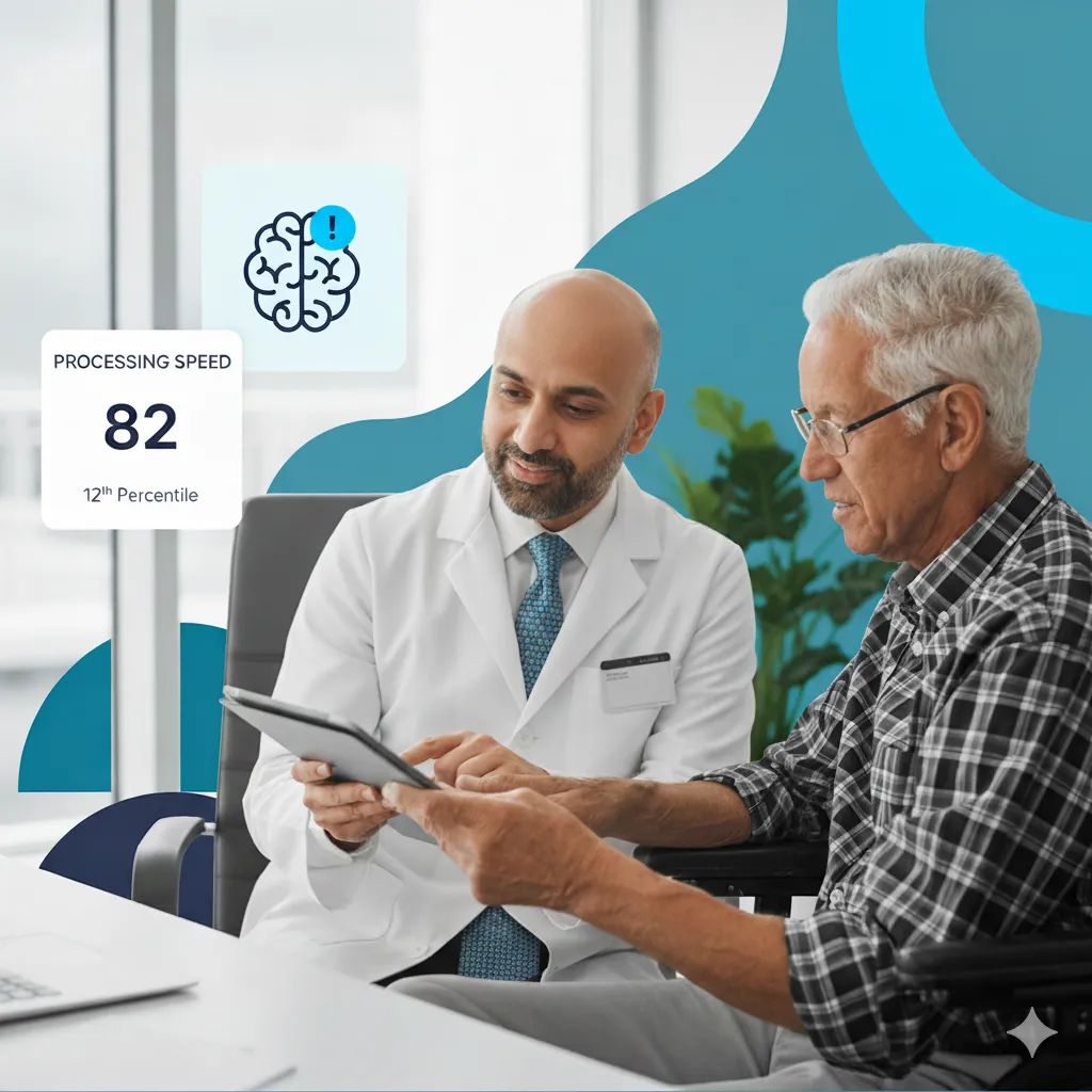 Neurologist performing EMG testing on patient at Mir Neurology in Hagerstown MD for nerve and muscle evaluation