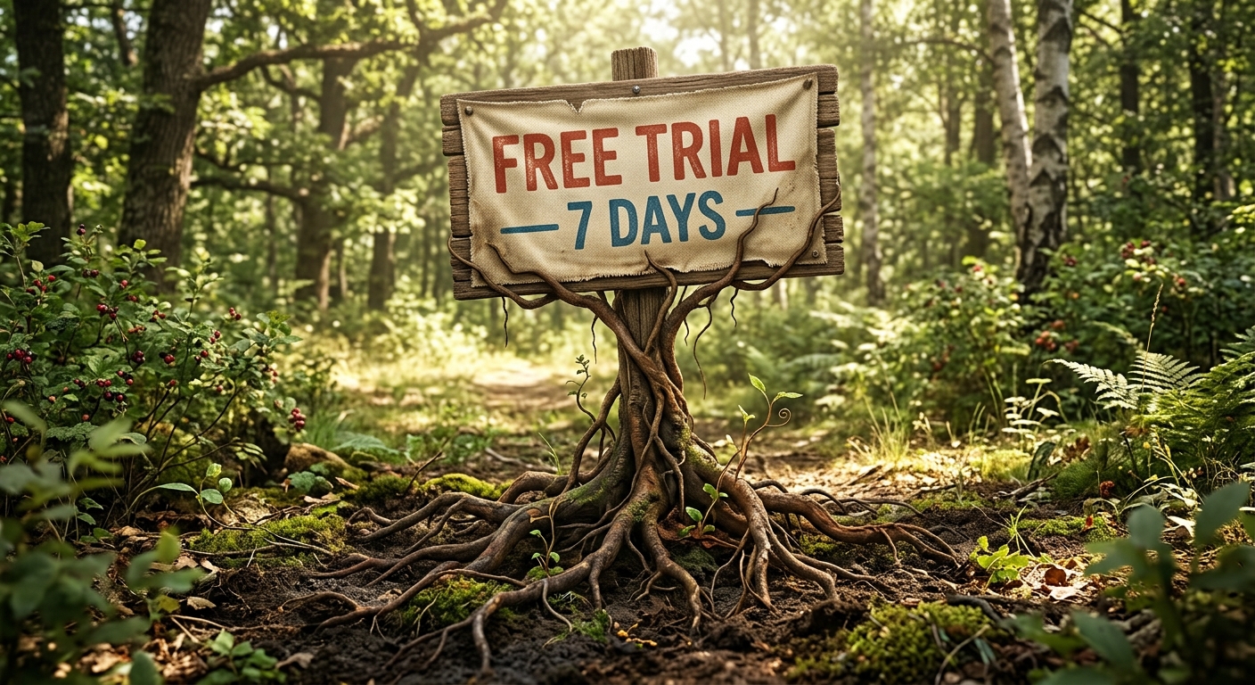Free Trials ... they grow lasting roots. That's why they offer them.