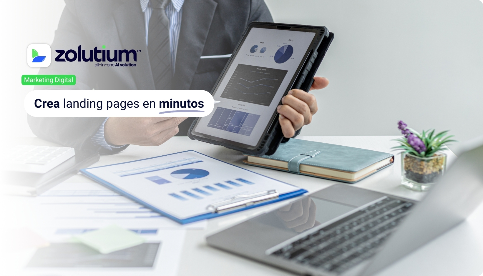 Crea páginas de destino que captan clientes rápidamente