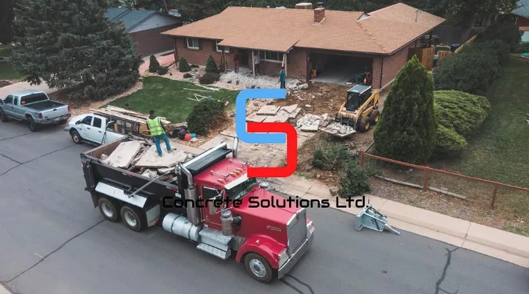 Concrete Solutions builds and installs driveways.