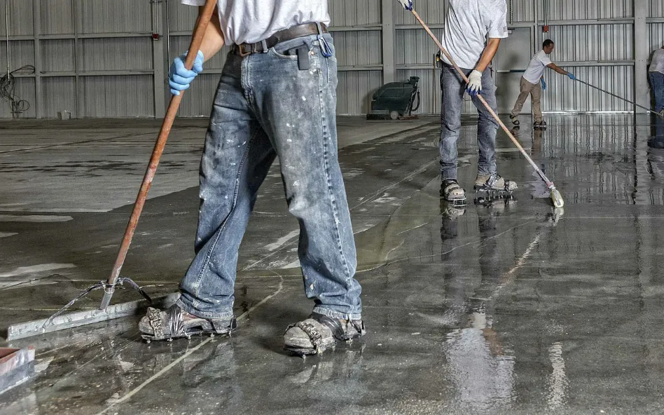 Concrete Solutions builds and installs Epoxy floor.